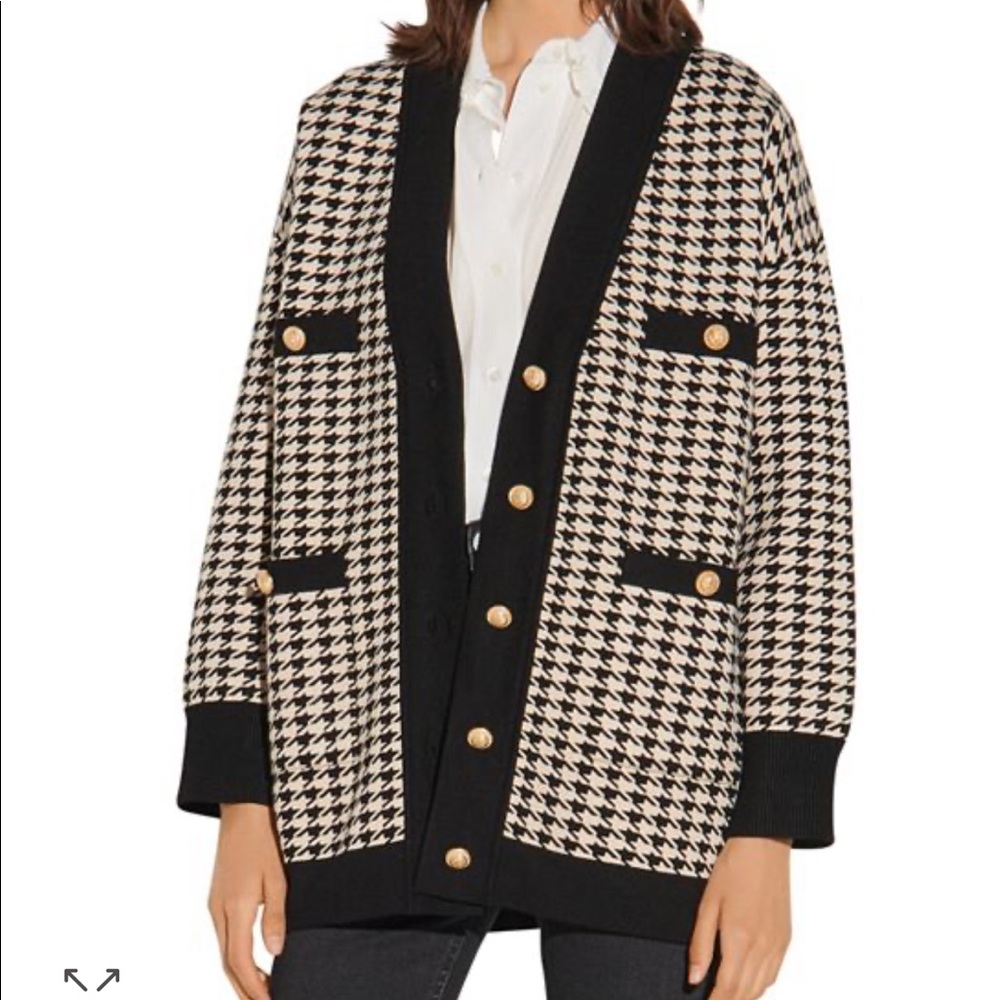 sandro sweater coat